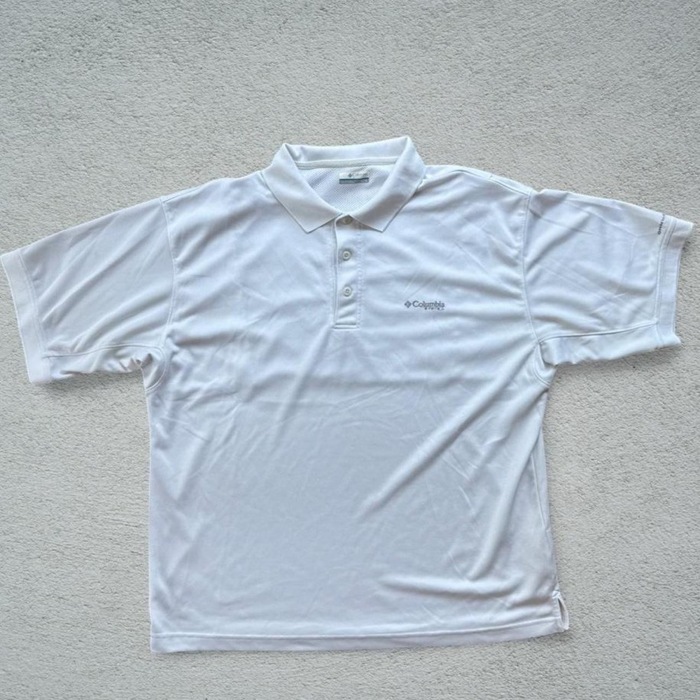 Columbia PFG White Performance Polo XL Fishing Gear